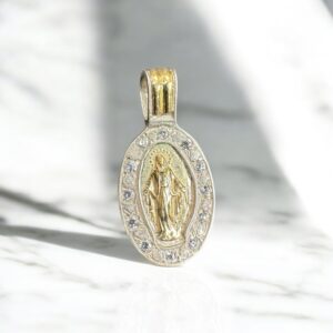 Dije Plata 925 y Oro 18k - Santos