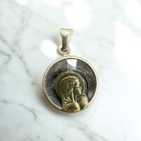 Dije Plata 925 y Oro 18K - Virgen
