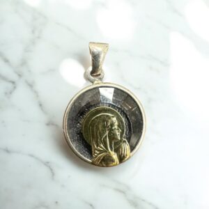 Dije Plata 925 y Oro 18K - Virgen