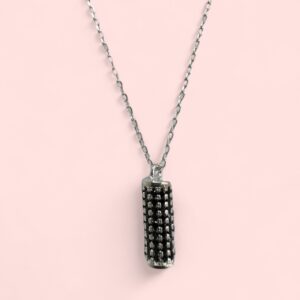 Gargantilla Cilindro c/Cubic - Plata 925