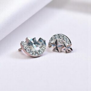 Aros Luna y Estrellas - Plata 925