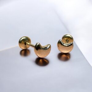 Aros Abridores de Acero Dorado - Luna