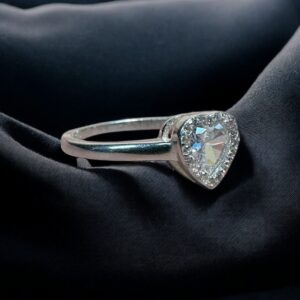 Anillo Corazón de Plata - Plata 925 y Cubic