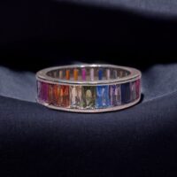 Anillo Daytona Rainbow - Plata 925 y Cubic