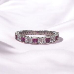 Anillo Pink Panther - Plata 925 y Cubic