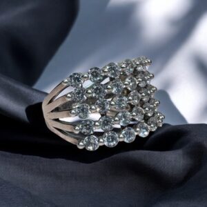 Anillo Cascada de Destellos - Plata 925 y Cubic