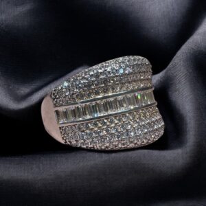 Anillo Esfera de Brillos - Plata 925 y Cubic