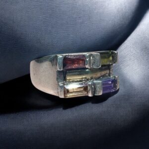 Anillo Prisma Boreal - Plata 925 y Cubic