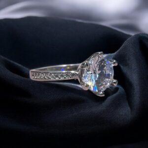 Anillo Corona Brillante - Plata 925 y Cubic