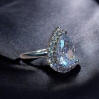 Anillo Lagrima de Luz - Plata 925 y Cubic