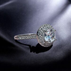 Anillo Brillante - Plata 925 y Cubic