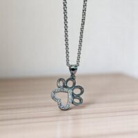 Dije Huella - Plata 925 y Cubic