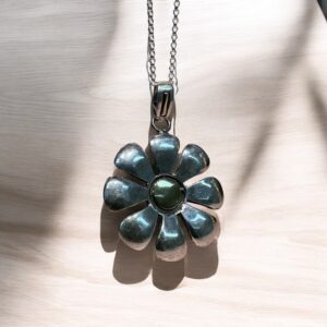 Dije Margarita - Plata 925 y Oro 18K