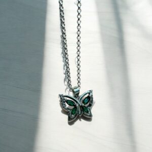 Dije Mariposa - Plata 925 y Cubic (2364)