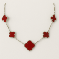 Cadena Van Cleef Trébol- Plata 925