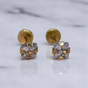 Aros Abridores c/Cubic - Oro 18K