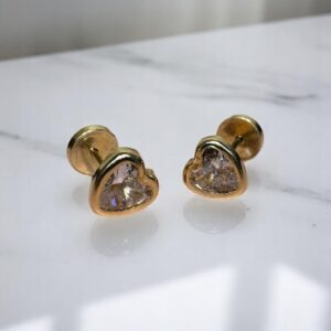 Aro Abridor Corazón - Oro 18K
