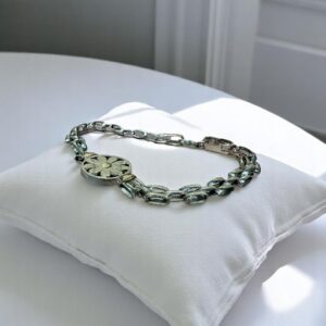 Pulsera Eslabones c/Flor - Plata 925