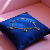 Pulsera Oro 18K con Piedras Cubic