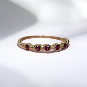 Anillo Sinfín c/Cubic Rosa - Oro 18K