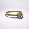 Anillo Cintillo con Piedra Cubic - Oro 18K (2155)