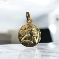 Dije Angel p/Grabado - Oro 18K