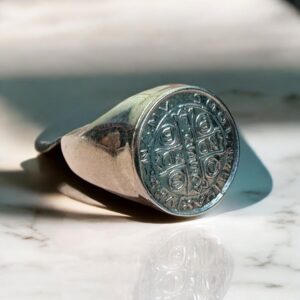 Anillo San Benito Grande - Plata 925