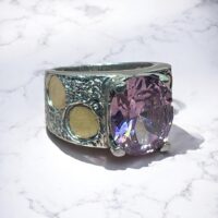 Anillo Cubic – Plata 925 y Oro 18K