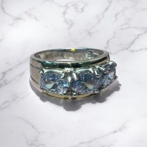 Anillo Tres Ojos – Plata 925 y Oro 18K
