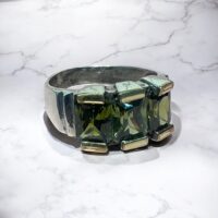 Anillo Tres Ojos – Plata 925 y Oro 18K