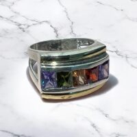 Anillo Multicolor - Plata 925 y Oro 18K