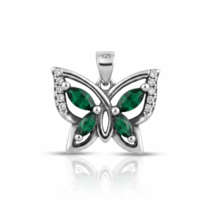 Dije Mariposa - Plata 925 y Cubic