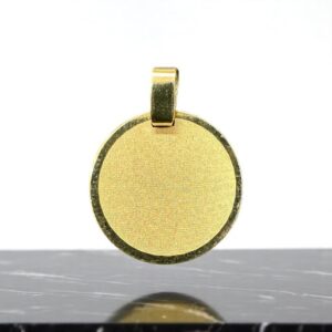 Dije para Grabado Circular - Oro 18K