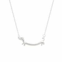 Cadena Perro Salchicha Grande - Plata 925