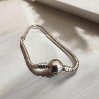 Pulsera Estilo Pandora - Plata italiana