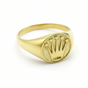 Anillo Sello Corona - Oro 18K