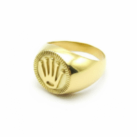 Anillo Sello Corona - Oro 18K