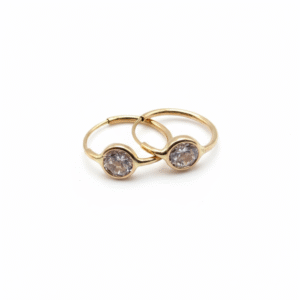 Aro Argolla Cubic - Oro 18K