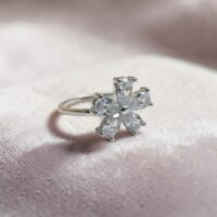 Anillo Flor Abierto - Plata 925