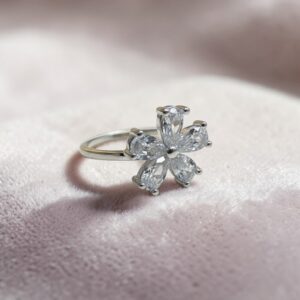 Anillo Flor Abierto - Plata 925