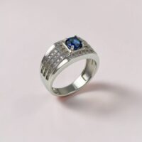 Anillo Piedra Azul - Plata 925