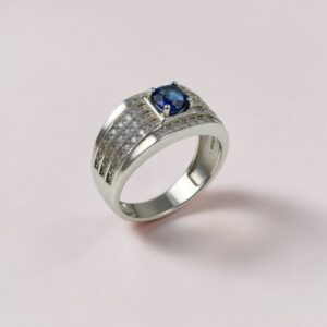 Anillo Piedra Azul - Plata 925