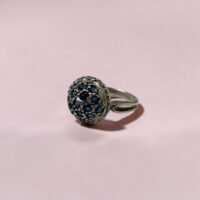 Anillo Frutilla Azul - Plata 925