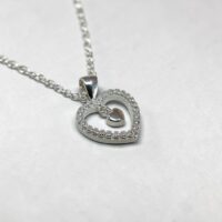 Dije Corazón C/Cubic - Plata 925