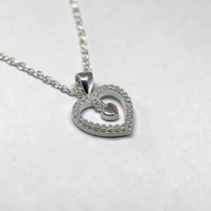 Dije Corazón C/Cubic - Plata 925