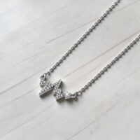 Cadena C/Dije Ritmo Cardiaco - Plata 925