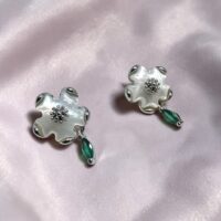 Aros Flor - Plata Italiana