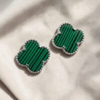 Aros Trébol - Plata 925