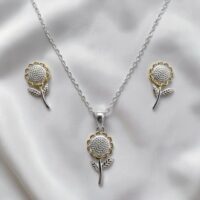 Conjunto Girasoles - Plata 925