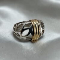 Anillo Calado - Plata y Oro